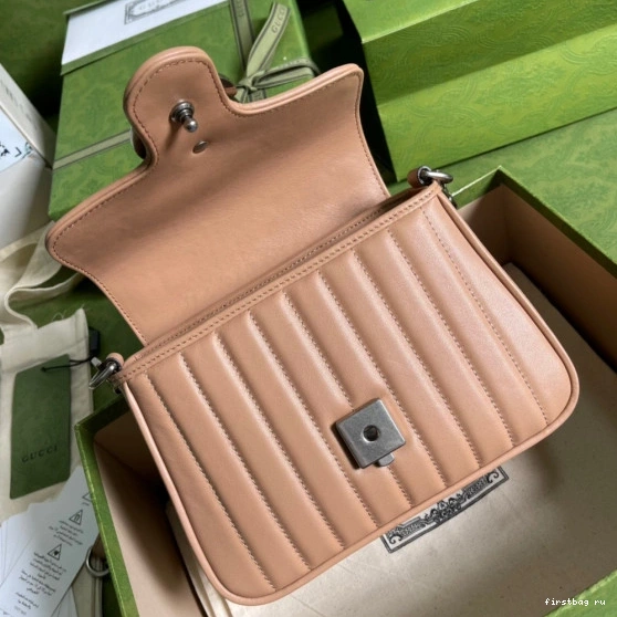 First bag ru Handle GUCCI GG Top Bag Mini Marmont 0727